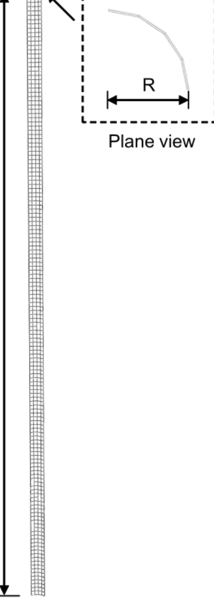 Fig.  5.  Geometry  and  finite  element  mesh  for  soil  domain  and  pile