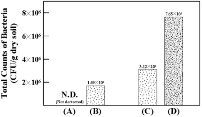 Fig.  15.  The  results  of  total  counts  of  bacteria  in  lateritic  soil