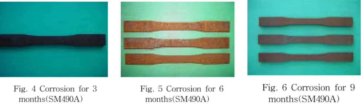 Fig.  4  Corrosion  for  3  months(SM490A)