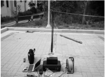 Fig. 6. Verification test setup for measuring ground temperature  profile  by  FBG  sensors