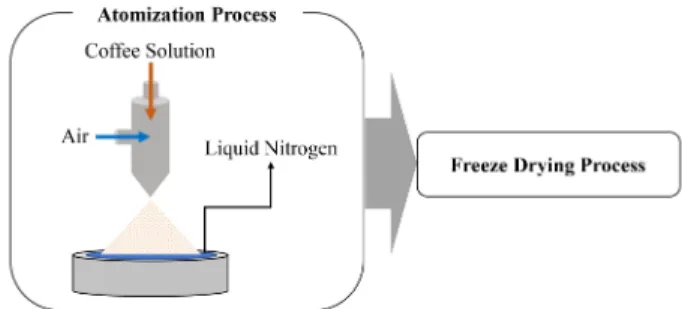 Fig.  1.  Schematic  diagram  of  spray  freeze-drying  method. 