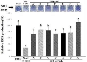 Fig. 2. Effect of Brassica spp. sprout vegetables on cell viability.
