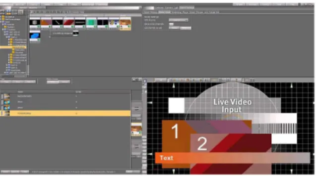 Figure 7. Mapping source 'scraps' to be used for Viz Artist content / Photoshop utilisation process implementing basic content scenes using Viz artists