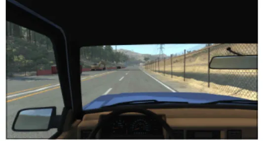 Figure 3. Driving experiment view