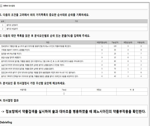 Figure 2. The screen for teacher's case management.