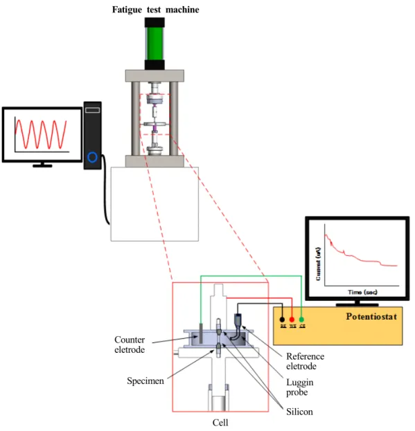 Fig.  3  Schematic  of  corrosion  fatigue  test  system.
