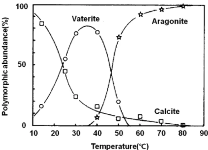 Fig. 2. FTIR spectra (400-2000 cm -1 ) of aragonite (solid) and calcite (dashed) with peak positions labelled [21].