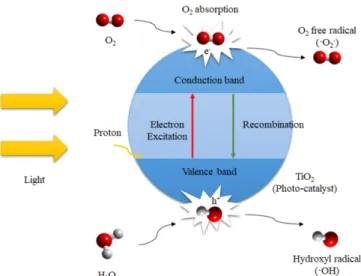 Fig. 2. Manufacturing methods of TiO 2  powder for photocatalyst.