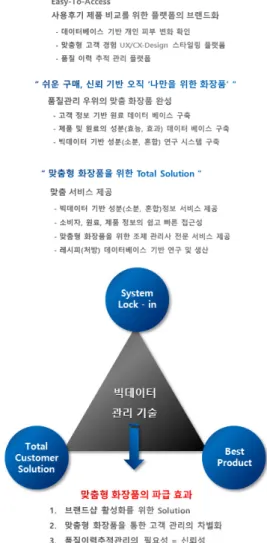 그림  2.  맞춤형  화장품의  Business  Strategy  Thru  Required  Activities(참조  :  텔스타-홈멜) 