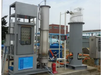 Fig. 2. Flow diagram of slow mixing/sedimentation, filtration and back washing process.