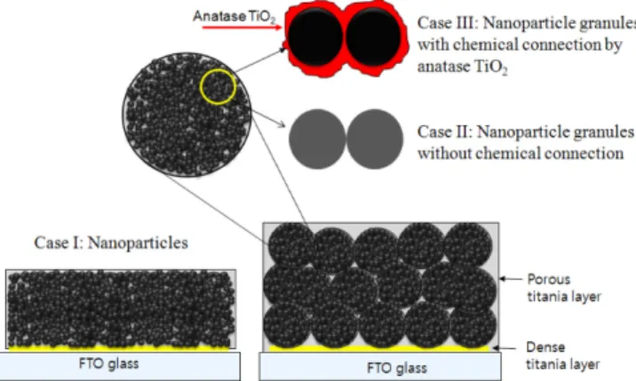 Fig. 1. Concept diagram showing the difference of photoanodes.