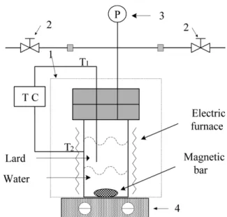 Fig. 1. Experimental apparatus used in this study for the subcriti- subcriti-cal water-mediated hydrolysis.