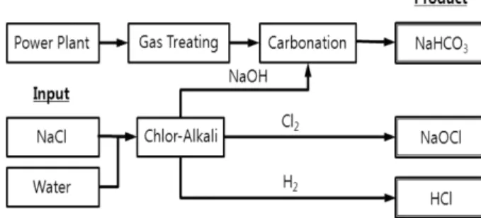 Fig. 1. CO 2  Carbonation process scheme.
