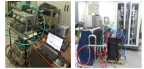 그림 10. Power stack부(左) 및 Filter 리액터부 제작 시험(左) Fig.  10.  Manufacturing  test  of  power  stack  part  and 