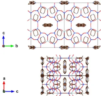 Fig. 4. Simulated X ray pattern (solid) was compared with the experimental X ray pattern (cross) of the as-made FER zeolite containing piperidine as a structure directing agent.
