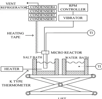 Fig. 1. Experimental apparatus for plastic pyrolysis. 