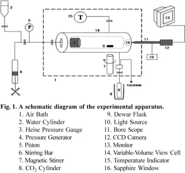 Fig. 1. A schematic diagram of the experimental apparatus.