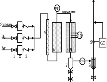 Fig. 1. Schematic diagram of fixed bed reactor for F-T synthesis.