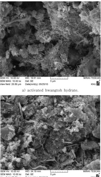 Fig. 15. Micrographs of binder in the fracture surface of specimen.