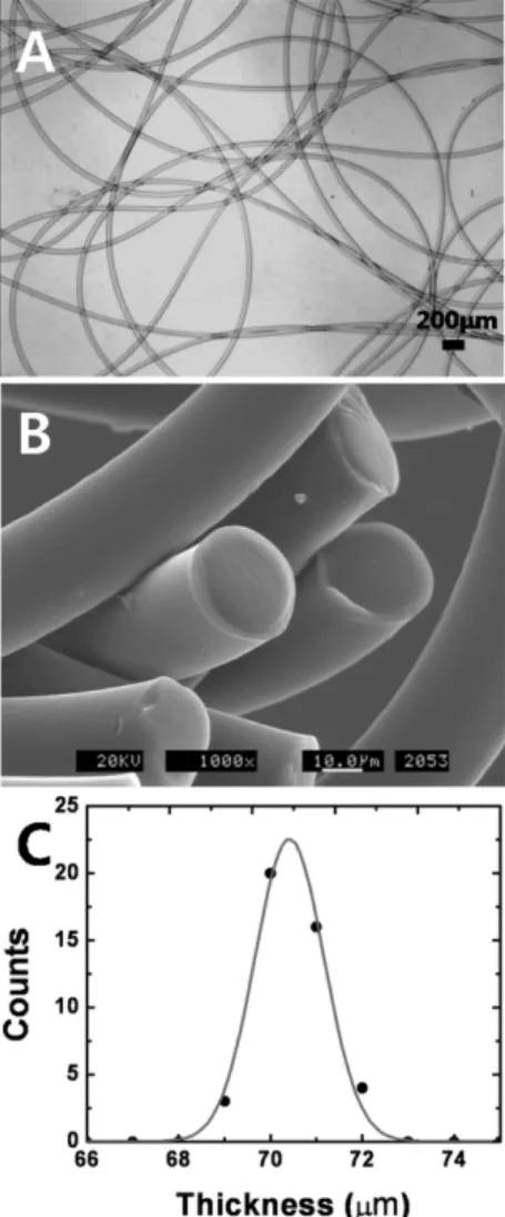 Fig. 2. The phase diagram as function of the flow rate of PEGDA as disperse phase (Q d ) and capillary number (Ca) in  microflu-idic chip