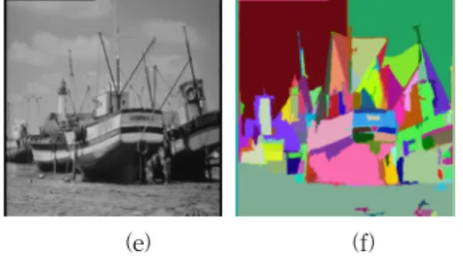 Fig. 4. Results of segmentation using the watershed  and mean shift algorithms.