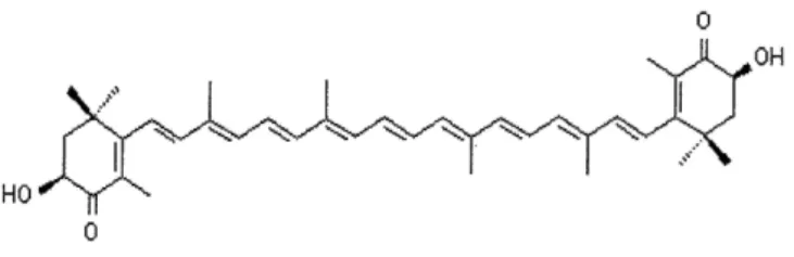 Fig. 1. The structures of astaxanthin.