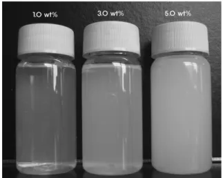 Fig. 1. Appearance of aqueous equimolar mixture of DGDAC and SDS at 25 o C.