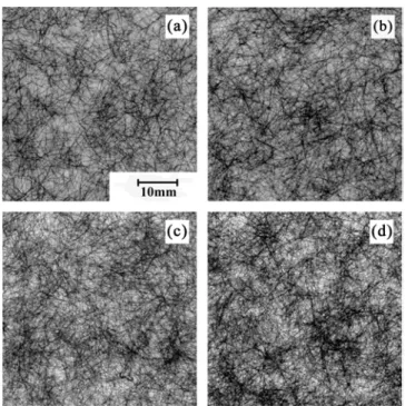 Fig. 8. Physical properties of carbon fiber reinforced paper with respect to carbon fiber content (CF length:10 mm, Basis weight :80g/m 2 ).