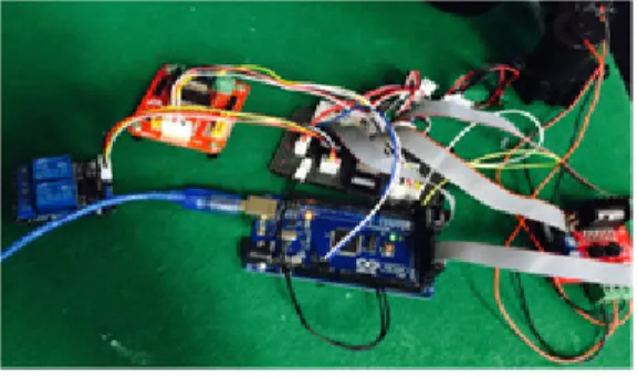Fig. 12. Ultra Sonic Sensor and Fire Sensor