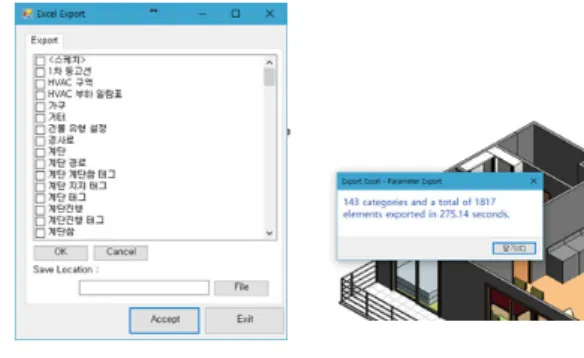 그림 11. Revit Add-in 시스템 Fig. 11. Revit Add-in System