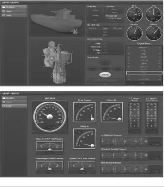 Fig. 13 Display for the Ship Integrated          Operation Simulator System 