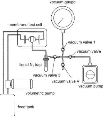 Fig. 1. A schematic of pervaporation equipment.