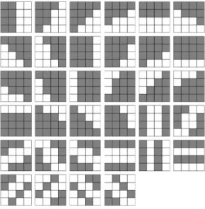 Fig. 3. 64 pattern for image compression