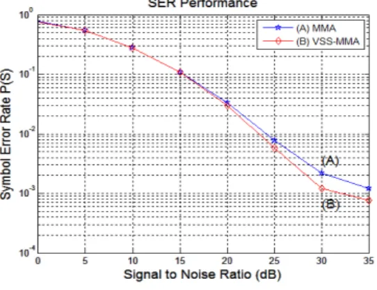 Fig. 10. SER performance