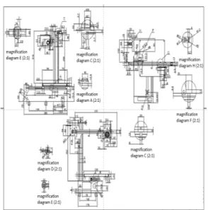 그림  3.  과학실험교구  프레임  및  기구부  설계도 Fig.  3  Instrument  and  frame  designs  of  scientific 