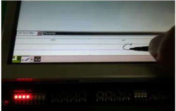 Fig. 1. Qtopia Embedded handwritten character  recognizer