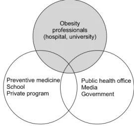 Fig. 3.  Multidisciplinary team for the treatment of obese children. 