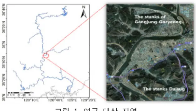 Fig.  1  Study  area  and  in-situ  measurements.