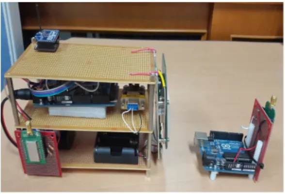 그림  4.  구현된  RFID  리더부와  저장부 Fig.  4  Implemented  RFID  reader  unit  and  memory 
