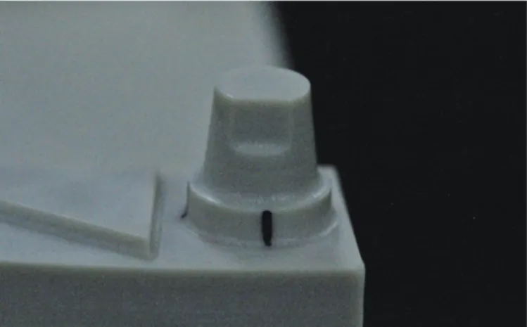 Fig. 1. Die with ceramic restoration preparation.