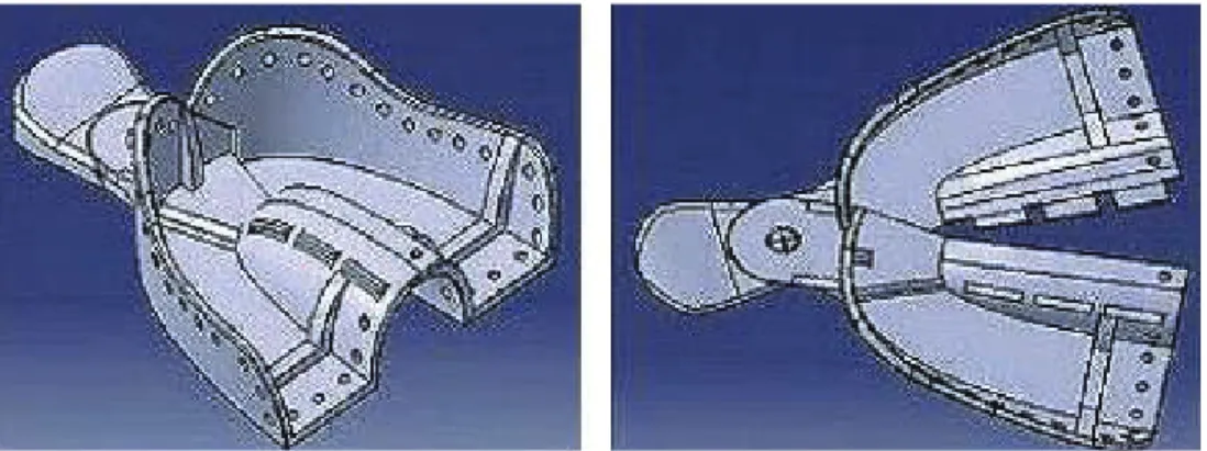 Fig. 2. CAD model of adjustable mandibular tray updated in 2005 year.
