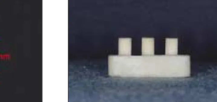 Fig. 3. Cementation of resin cement using acrylic glass tube.