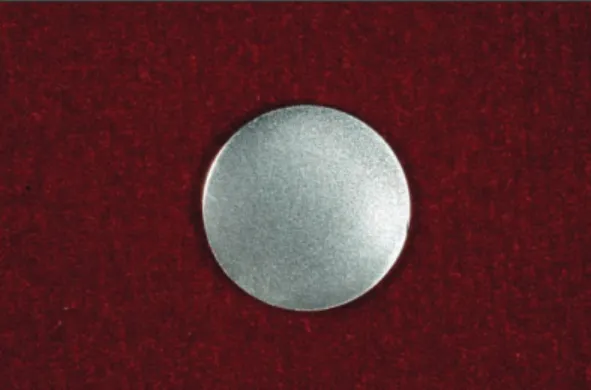 Fig. 1. Titanium alloy disc used in this study.