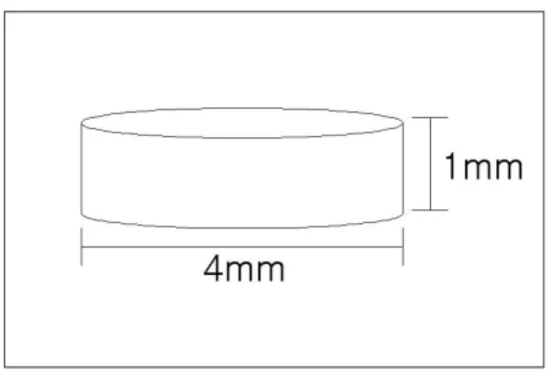 Fig. 1. Schematic diagram of specimen disc.