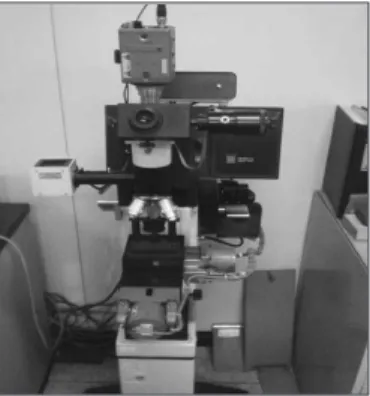 Fig. 3. Easyti X-ray  Ti (Manfredi, Italy). Fig.  4.  MicroVickers  hardness  tester(Future- tester(Future-Tech Corp, Tokyo, Japan).