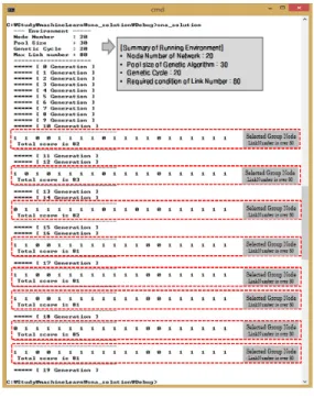 그림  4.  프로그램  수행  결과(Degree기준) Fig.  4    Result  of  program  running  based  on  degree