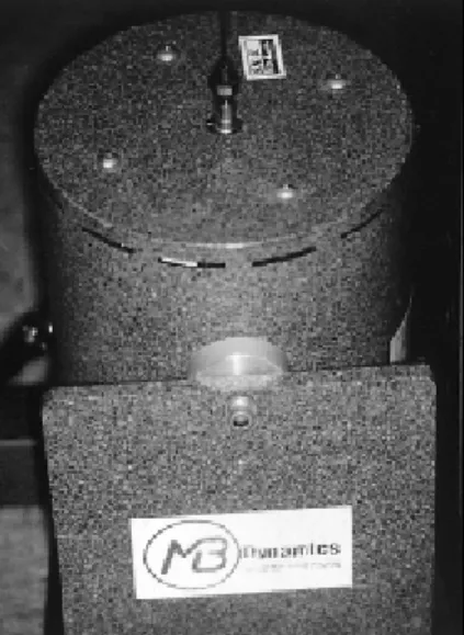 Fig. 3. Mounted specimen and connected steel wire.