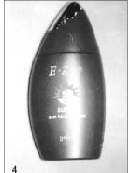 Fig. 3. Feature of three dry pigments  Fig. 4. Feature of UV light absorber 