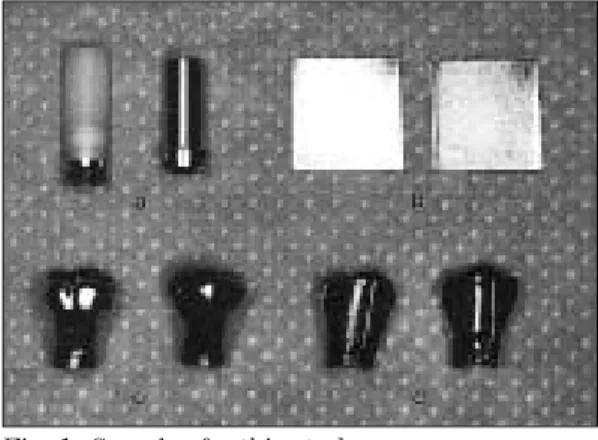 Fig. 1. Samples for this study.