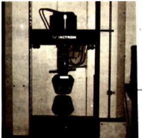 Fig. 2. Tensile testing(Instrin Model 4201).